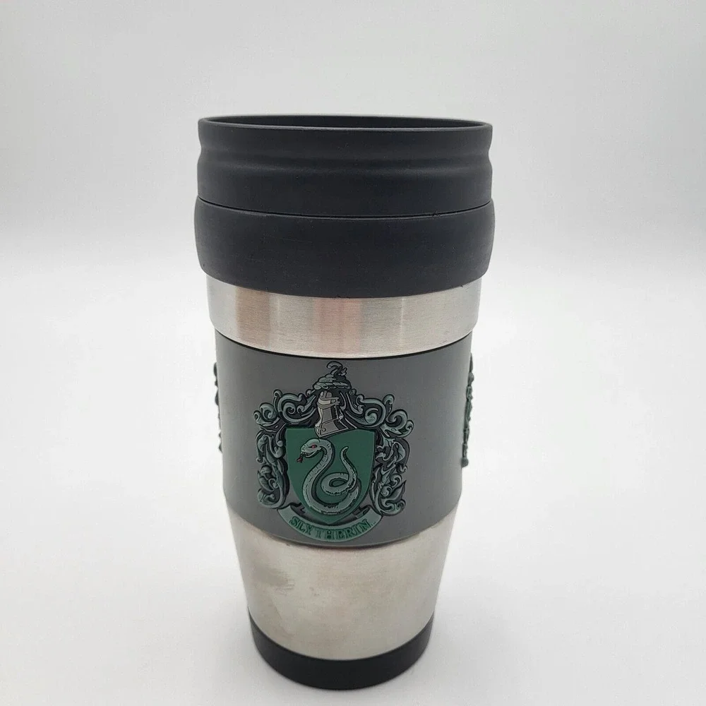 Slytherin 14oz Stainless Tumbler Travel Mug Lid Wizarding World of Harry Potter